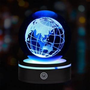 MDB USBli Dünya Tasarımlı Dönen Cam Küre