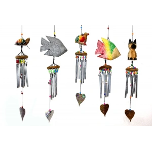 MDB Üstü Ahşap Altı Metalli Rüzgar Çanı