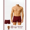 MDB MdbShop Pamuklu Düz Bordo Renk Erkek Boxer