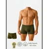 MDB MdbShop Pamuklu Düz Haki Renk Erkek Boxer