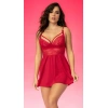 MDB MdbShop Fantezi Mini Dantel Detaylı Kırmızı Şık Gecelik