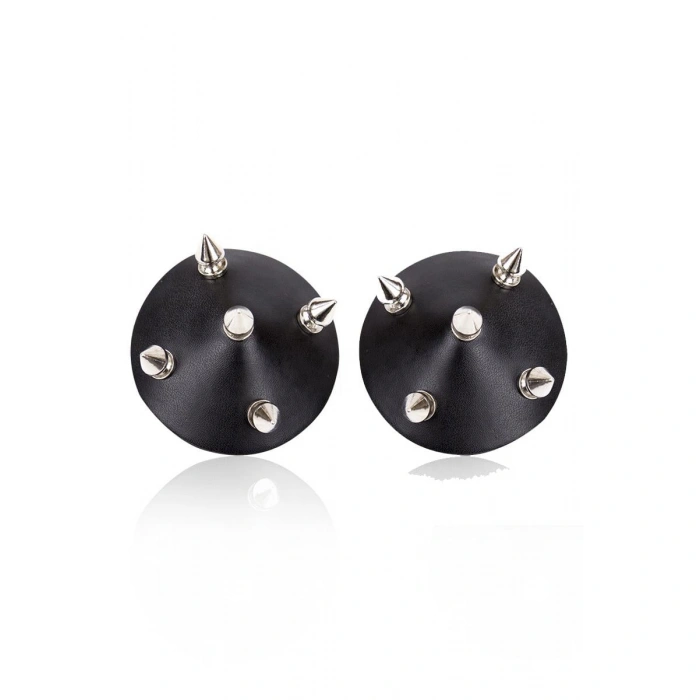 MDB MdbShop Siyah Çivili Deri Fantezi Göğüs Ucu Kapatıcı