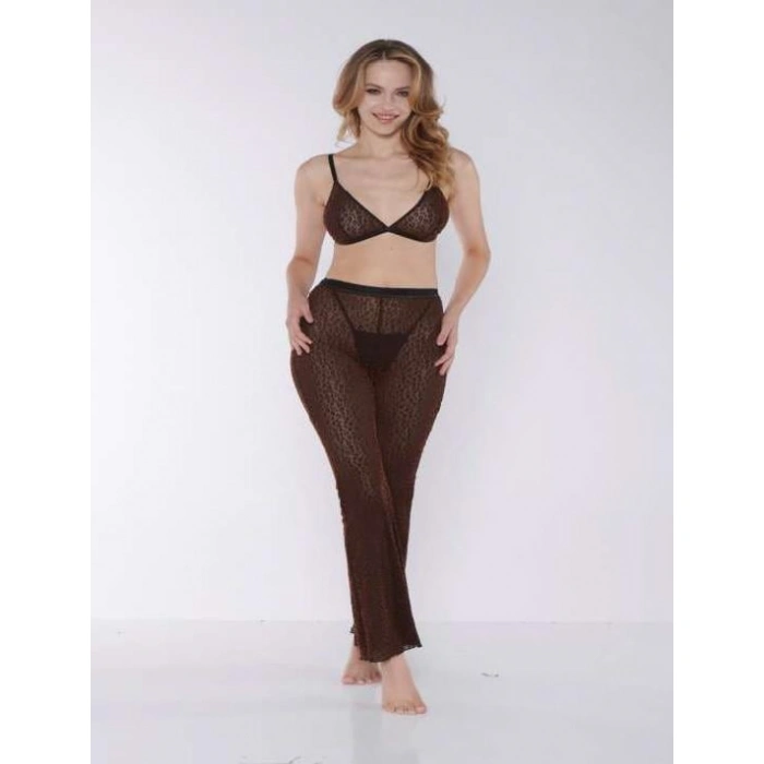 MDB MdbShop Siyah Transparan Fantezi Sütyen Pijama Takımı