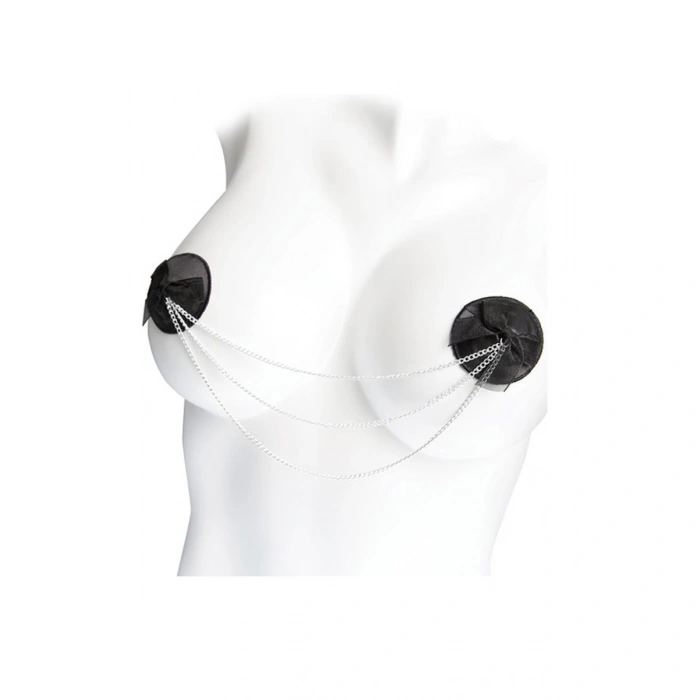 MDB MdbShop Siyah Zincir Detaylı Fantezi Göğüs Ucu Kapatıcı