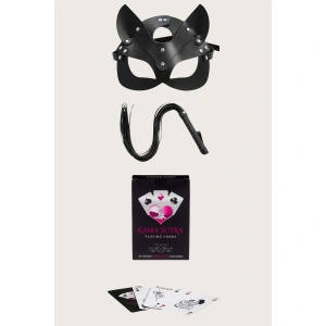 MDB MdbShop Sexy Görselli Oyun Kartı Kama Sutra Kırbaç Maske Set