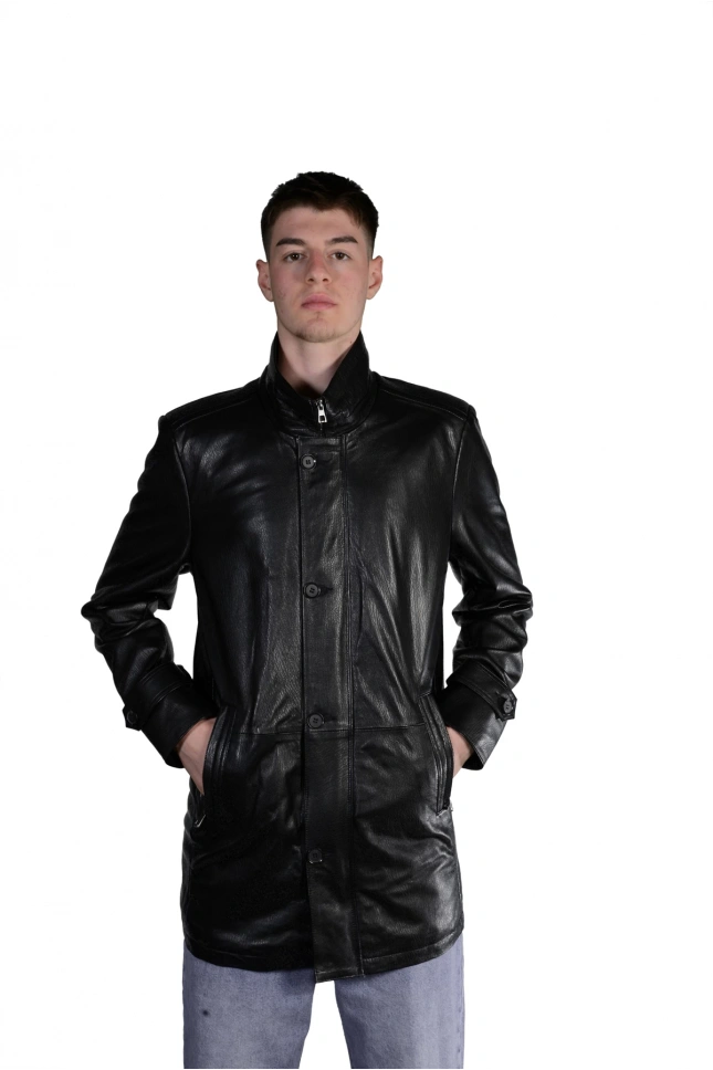 Silvio Hakiki Deri Ceket Kaban Erkek