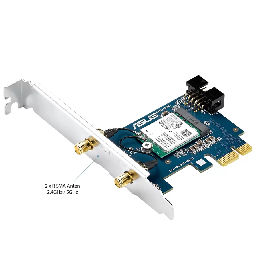 Asus PCE-AC55BT Dual Band-Kablosuz PCIE Adaptör+Bluetooth