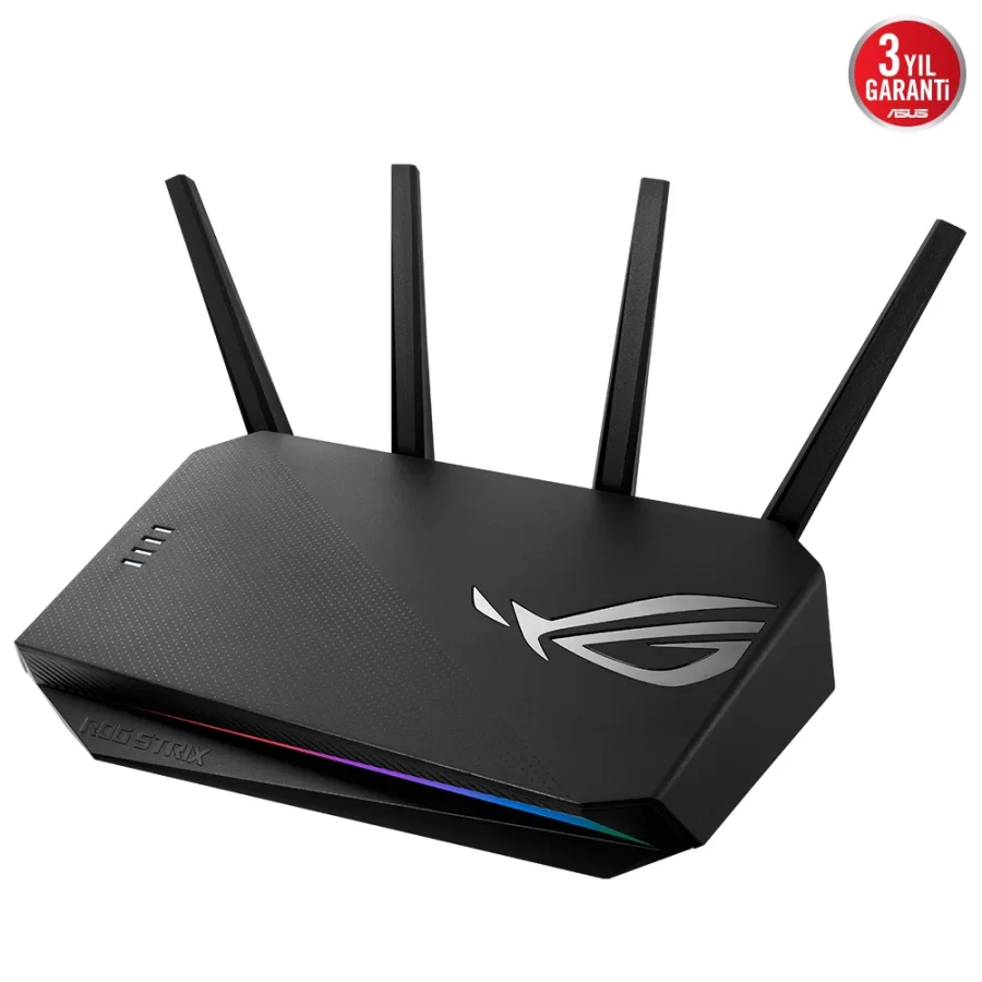 Asus ROG STRIX-AX3000 WIFI6 Dual Band-Gaming-Ai Mesh-AiProtection-Torrent-Bulut-DLNA-4G-VPN-Router-Access Point