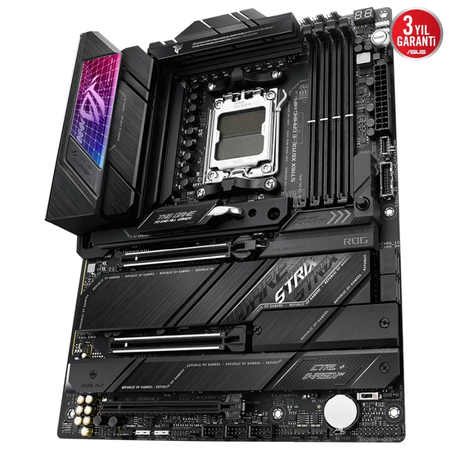 ASUS ROG STRIX X670E-E GAMING WIFI AMD X670 AM5 DDR5 6400 WiFi 6E AURA RGB ATX Anakart