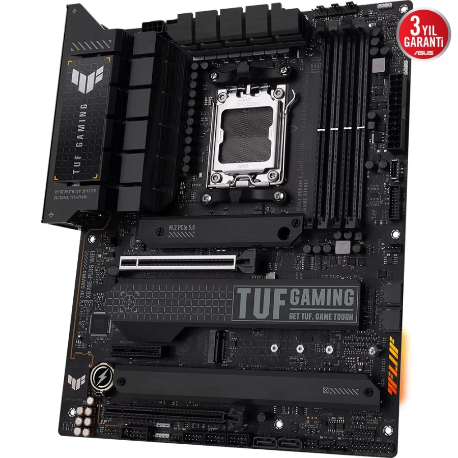 ASUS TUF GAMING X670E-PLUS WIFI AMD X670 AM5 DDR5 6400 WiFi+BT AURA RGB ATX Anakart