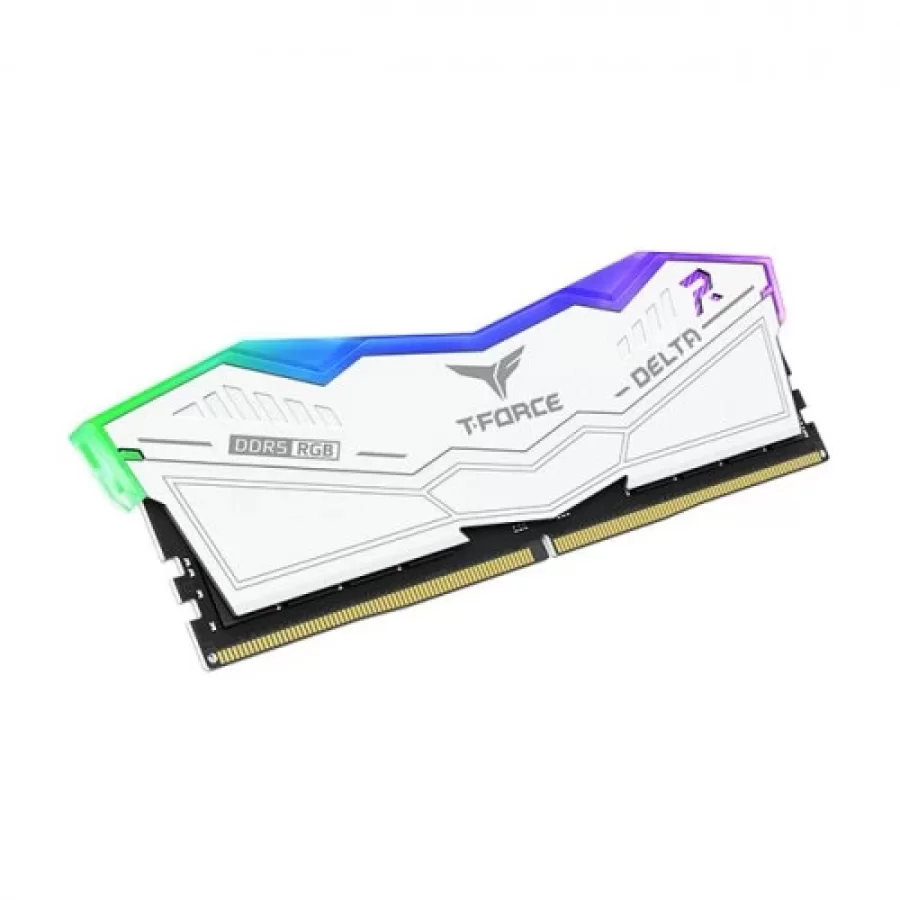 Team T-Force Delta RGB White 32 GB (2x16) 7800 MHz DDR5 CL38 FF4D532G7800HC38DDC01 Ram