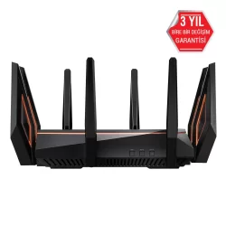 Asus GT-AX11000 WIFI6 TriBand-Gaming-Ai Mesh-AiProtectionPro-Torrent-Bulut-DLNA-4G-VPN-Router-Access Point