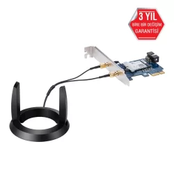 Asus PCE-AX58BT WIFI6 Dual Band-Gaming-Kablosuz PCIE Adaptör+Bluetooth