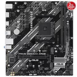 ASUS PRIME B550M-K ARGB AMD B550 AM4 DDR4 4866 AURA RGB mATX Anakart