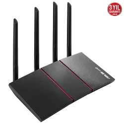 Asus RT-AX55 WIFI6 Dual Band-Gaming-AiProtection-VPN-Bandwith Ayar-Beamforming-Router-Access Point