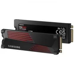 Samsung 990 PRO 1 TB w/Heatsink 7450/6900 MB/s PCIe-Express 4.0 NVMe M.2 SSD