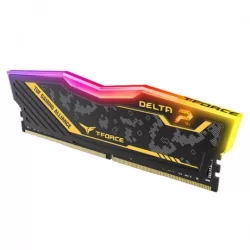 Team T-Force TUF Yellow Delta RGB 8GB (1x8GB) 3200Mhz DDR4 Gaming Ram CL16