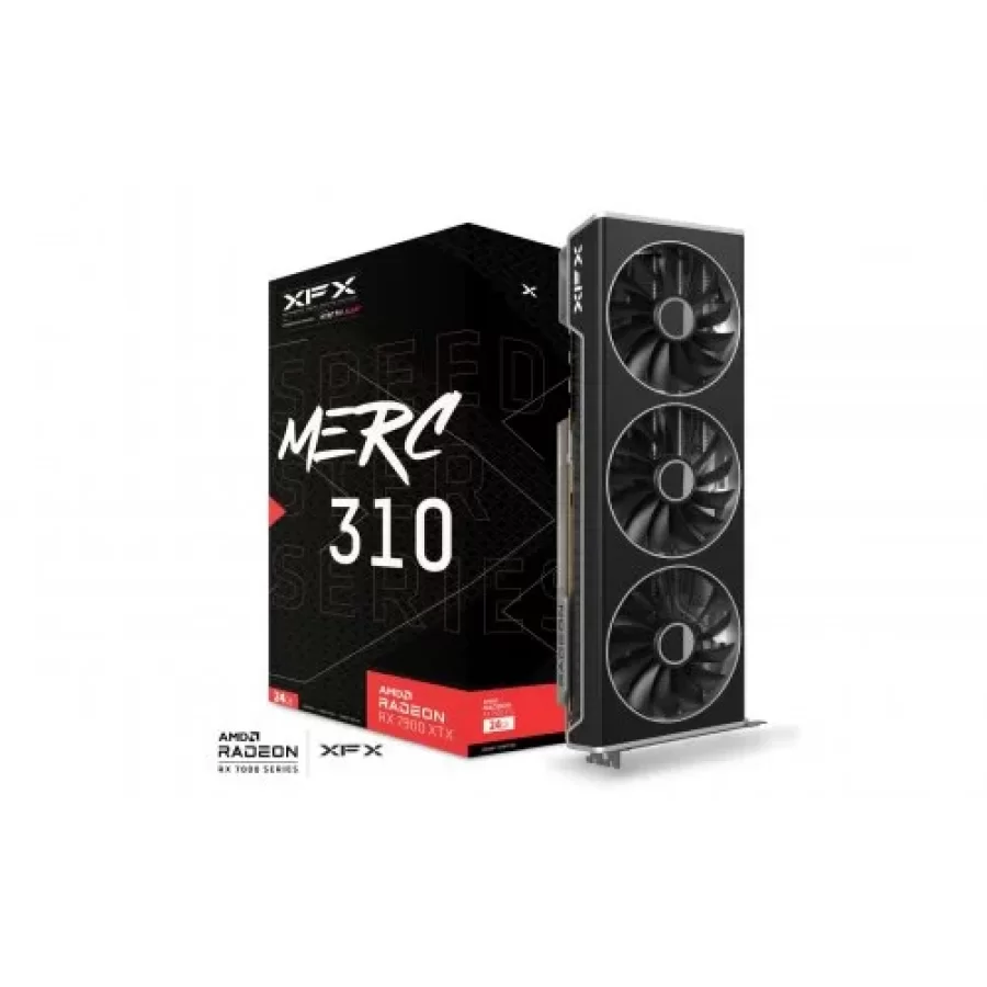 XFX Speedster MERC 310 AMD Radeon RX 7900 XTX Black RX-79XMERCB9 24GB GDDR6 384Bit DX12 Gaming (Oyuncu) Ekran Kartı