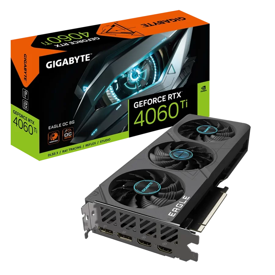 GIGABYTE GeForce RTX 4060 Ti EAGLE OC 8GB GDDR6 DLSS 3 128 Bit Ekran Kartı