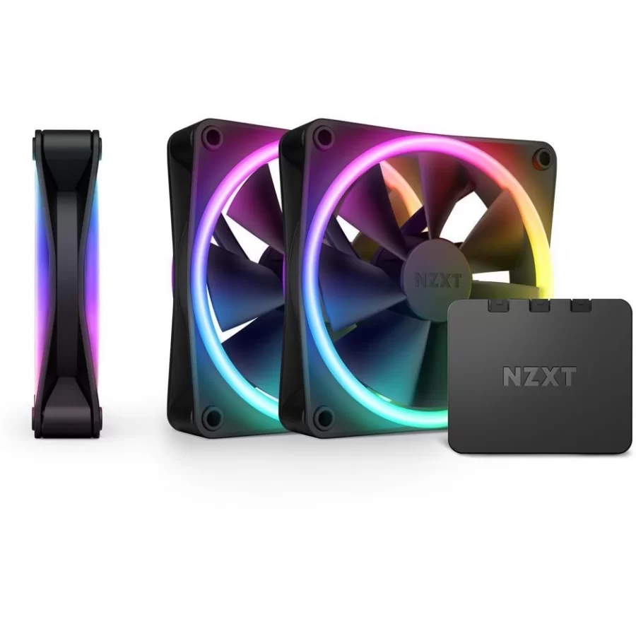 NZXT F120 RGB Duo Siyah 120mm Fan 3lü Set