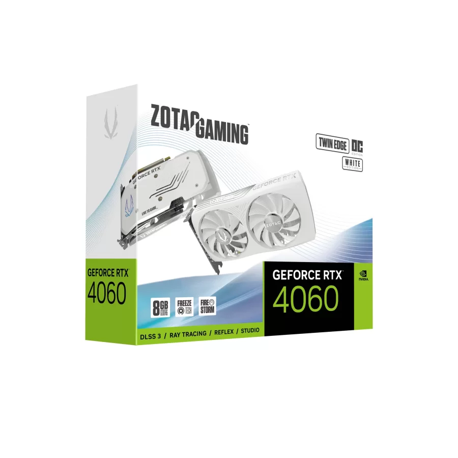 Zotac Gaming GeForce RTX 4060 8GB GDDR6 128Bit Twin Edge OC Beyaz