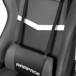 Rampage KL-R56 3D Kol,Tam Dökme Süngerli Siyah/Gri Oyuncu Koltuğu