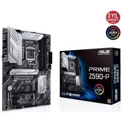 Asus Prime Z590-P Intel Z590 (OC) DDR4 5133 MHz (OC) Lga1200 Atx Anakart