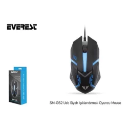 Everest SM-G62 Optik Kablolu Oyuncu Mouse   