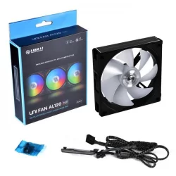 Lian Li UNI Fan AL120 Black AL120-1B 1x120mm RGB PWM Siyah Kasa Fanı