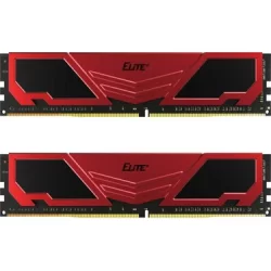 Team Elite Plus Red 32 GB (2x16) 3200 MHz DDR4 CL22 TPRD432G3200HC22DC01 Ram