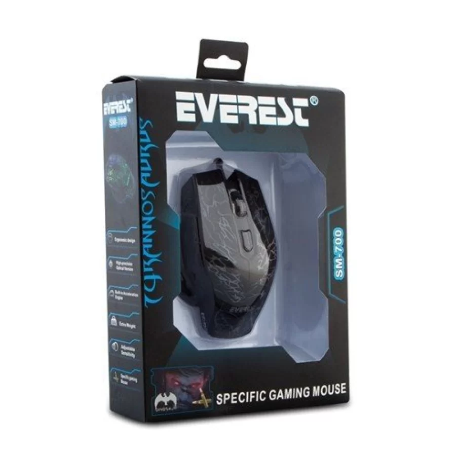 Everest SM-700 Optik Kablolu Oyuncu Mouse