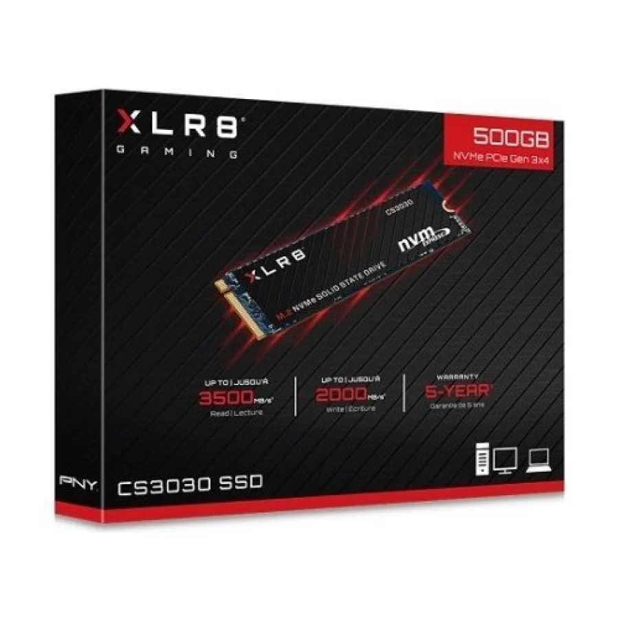 Pny 500 GB XLR8 CS3030 M280CS3030-500-RB M.2 PCI-Express 3.0 SSD