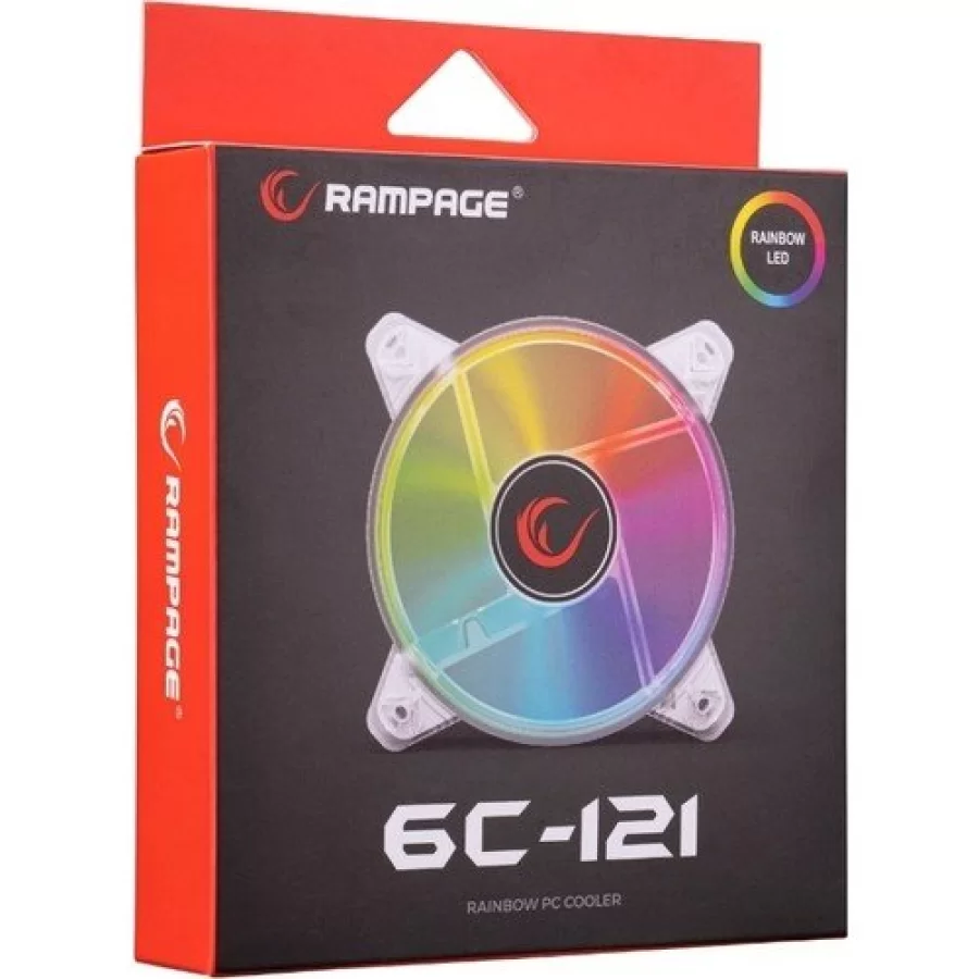 Rampage 6C-121 RGB Kasa Fanı
