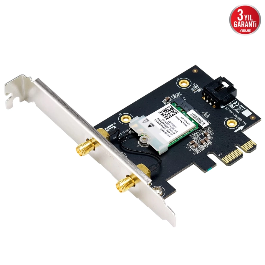 Asus PCE-AXE5400 WIFI6E Tri-Band-Kablosuz PCIE Adaptör+Bluetooth