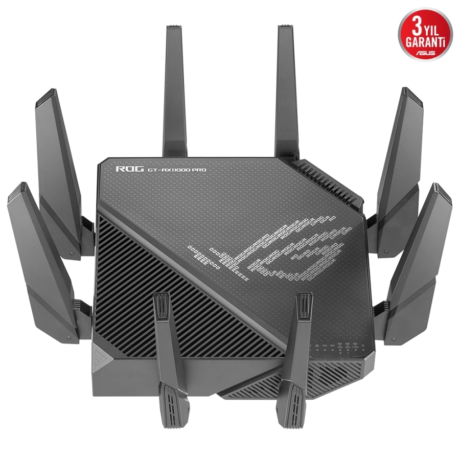 Asus ROG Rapture GT-AX11000 Pro Tri-Band-Gaming-Ai Mesh-AiProtectionPro/Alexa-Torrent-Bulut-DLNA-4G-VPN-Router-Access Point