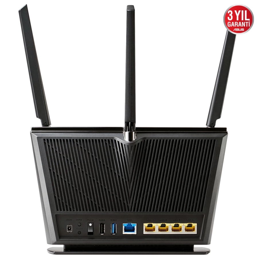 Asus RT-AX68U WIFI6 Dual Band-Gaming-AiMesh-AiProtection-Torrent-Bulut-DLNA-4G-VPN-Router-Access Point