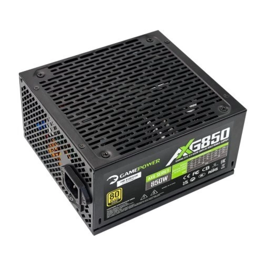 GamePower AXG-850 14CM 80+ Gold ATX3.0 PCI-E5.0 850W Full Modüler Güç Kaynağı