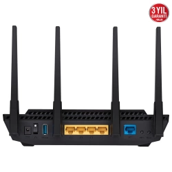 Asus RT-AX58U WIFI6 Dual Band-Gaming-AiMesh-AiProtection-Torrent-Bulut-DLNA-4G-VPN-Router-Access Point