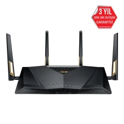 Asus RT-AX88U WIFI6 Dual Band-Gaming-AiMesh-AiProtection-Torrent-Bulut-DLNA-4G-VPN-Router-Access Point