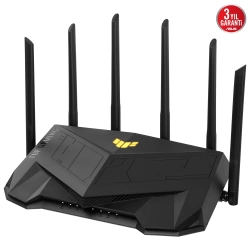 Asus TUF-AX6000 WIFI6 Dual Band-Gaming-Ai Mesh-AiProtection-Torrent-Bulut-DLNA-VPN-Router-Access Point
