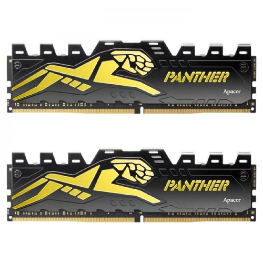Apacer Panther Black-Gold 16 GB (2x8) DDR4 3200 Mhz CL16 Ram
