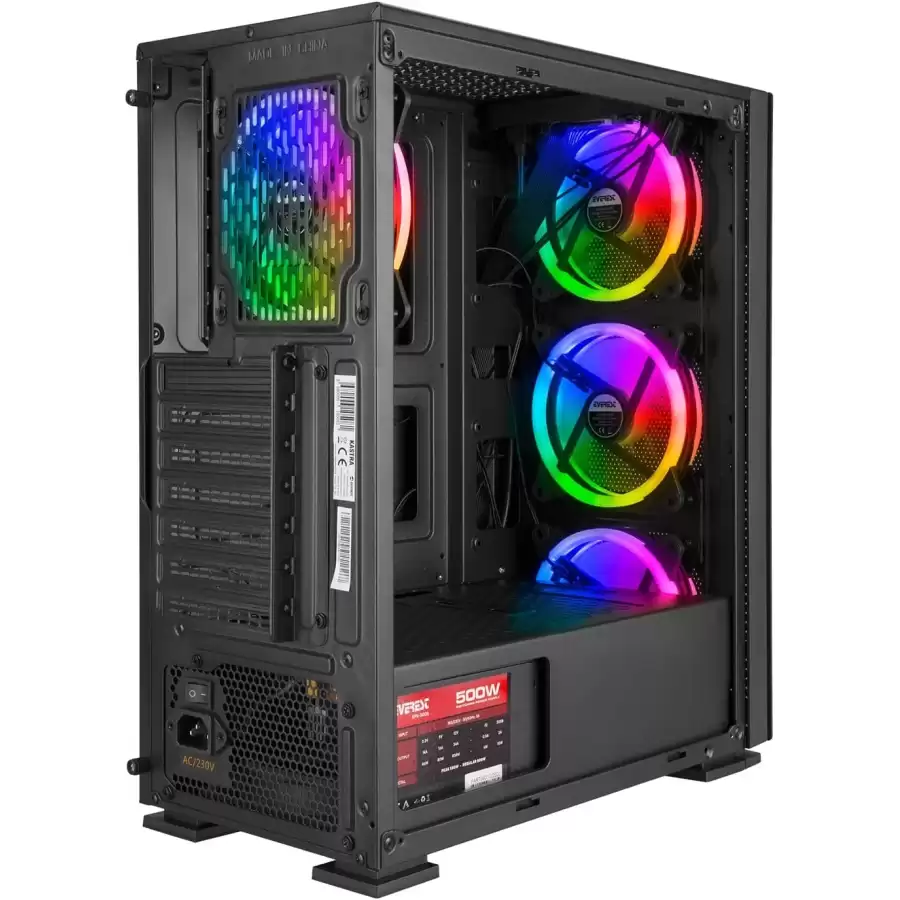 Everest 500 W Kastra RGB Fanlı ATX Bilgisayar Kasası