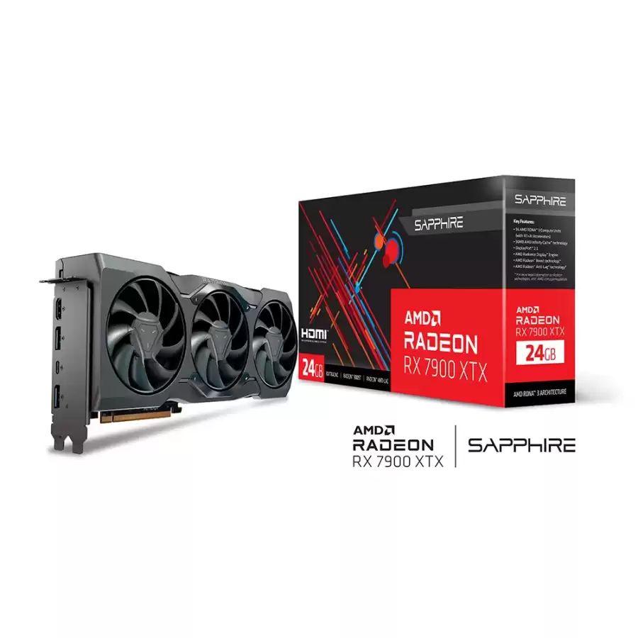 SAPPHIRE AMD Radeon RX 7900 XTX Gaming AMD RDNA 3 24GB GDDR6 Ekran Kartı