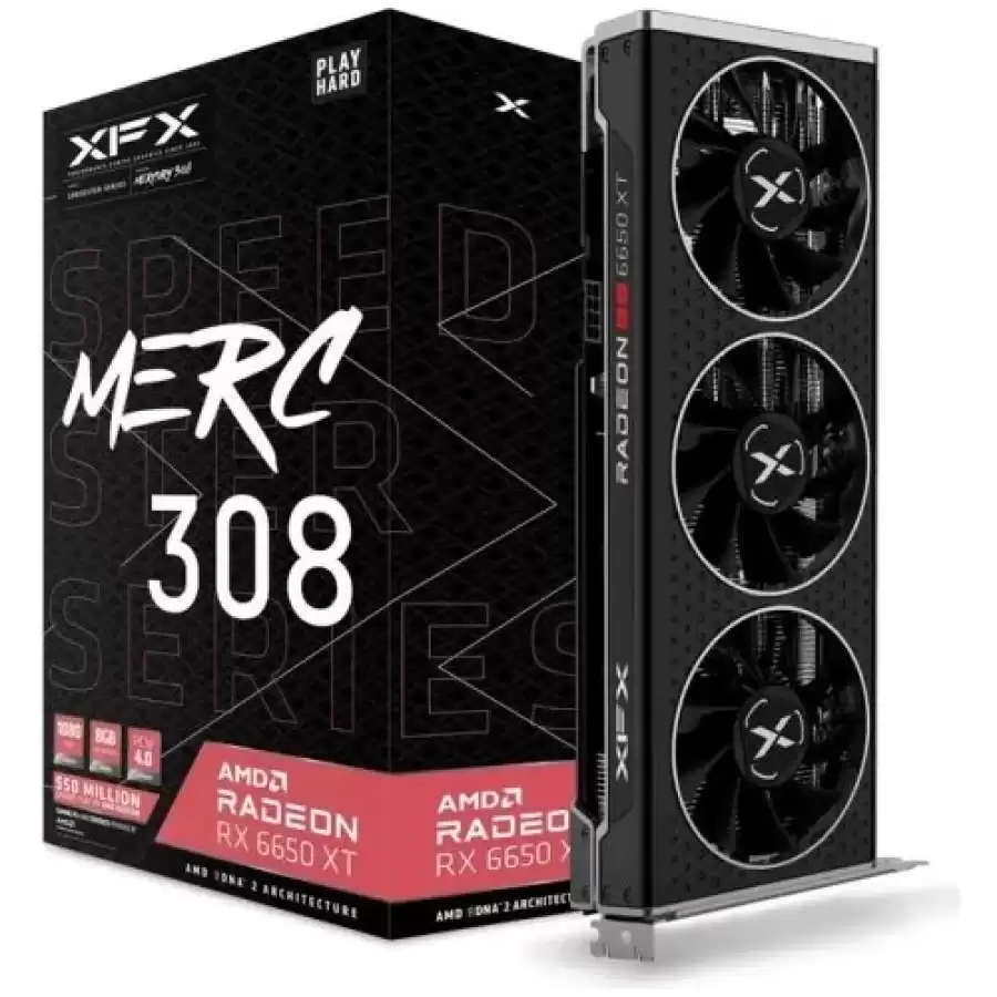 XFX Radeon RX 6650 XT Speedster MERC308 Black RX-665X8TBDY 128 Bit GDDR6 8 GB Ekran Kartı