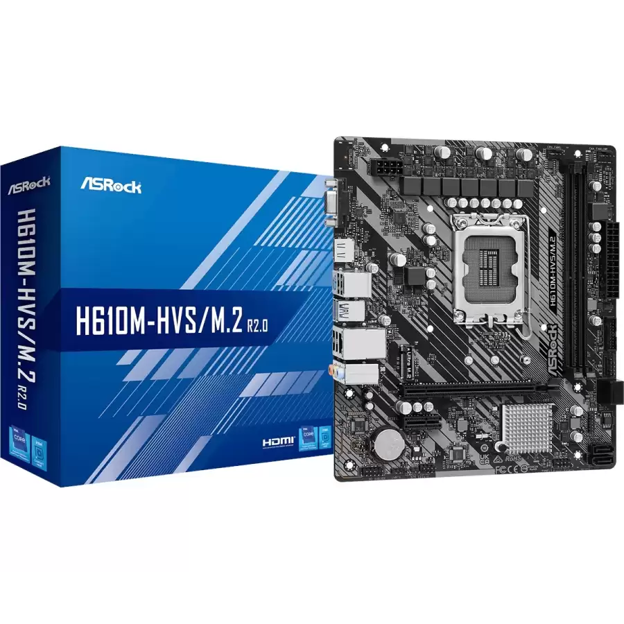 ASRock H610M-HVS/M.2 DDR4 3200mhz(OC) M.2 1700p mATX Anakart