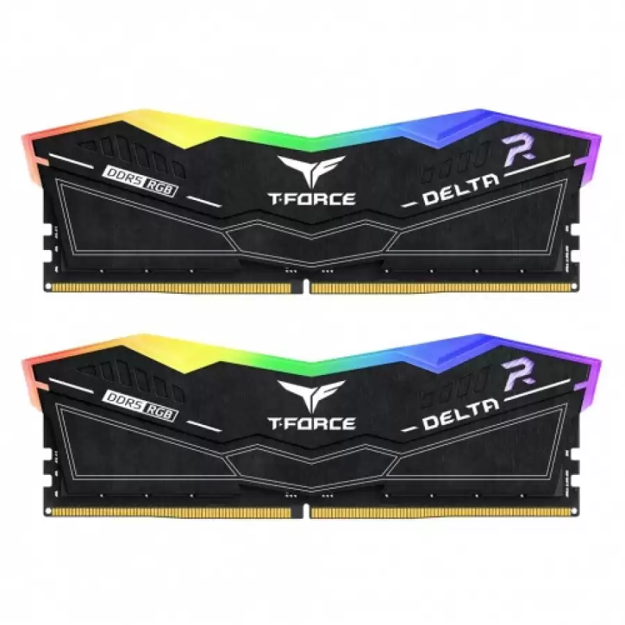 Team T-Force DELTA RGB 32GB(2x16GB) 6600Mhz CL34 DDR5 Siyah Gaming Ram