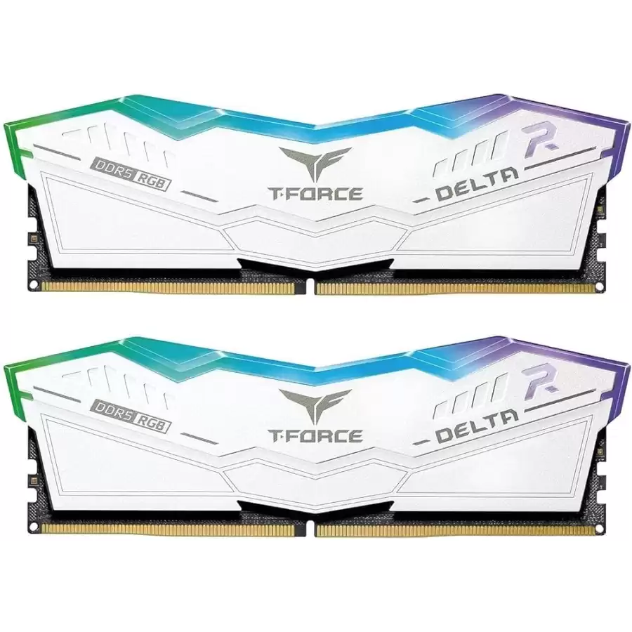Team T-Force DELTA RGB White 32GB(2x16GB) 5600Mhz DDR5 CL34 Gaming Ram
