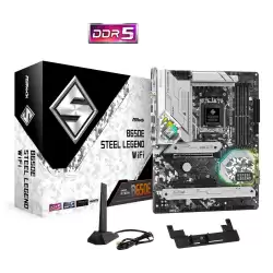 Asrock B650E Steel Legend Wi-Fi 6600mhz(OC) RGB M.2 AM5 ATX DDR5 Anakart