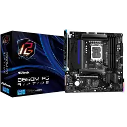 Asrock B660M PG Riptide 5333mhz(OC) RGB M.2 1700p mATX DDR4 Anakart
