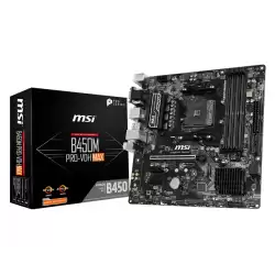 MSI B450M PRO-VDH MAX AMD AM4 DDR4 Micro ATX Anakart